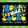 Rock Your Socks SVG PNG, World Down Syndrome Day SVG, Groovy WDSD DXF SVG PNG EPS