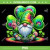 Shamrock Tie Dye Gnomes PNG, Cute Gome Shamrock PNG, Happy St Patricks Day PNG
