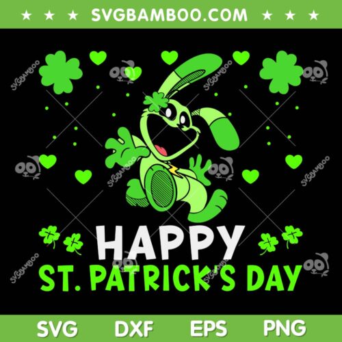 Catnap Dogday Happy St Patricks Day SVG, Cute Smiling Critters Catnap Dogday SVG, Funny Saint Patricks Day DXF SVG PNG EPS