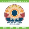 Solar Eclipse 2024 SVG PNG, Total Solar Eclipse April 8 2024 SVG, Vintage 2024 Eclipse DXF SVG PNG EPS