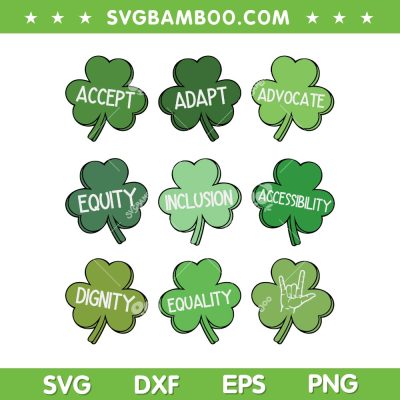 Special Education Teacher SVG PNG, St Patrick's Day Teacher SVG, Irish Shamrock DXF SVG PNG EPS
