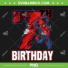 Spider Man 7th Birthday PNG, Birthday 7 Years Old Spiderman PNG, Happy Birthday Boy PNG