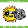 Sun Moon Friends Total Solar Eclipse 2024 SVG, Solar Eclipse Moon And Sun SVG, April 8th 2024 DXF SVG PNG EPS