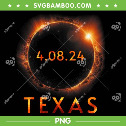 Texas Solar Eclipse PNG, Texas Total Solar Eclipse April 8 2024 PNG, Texas 4 08 24 PNG