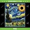Texas Total Solar Eclipse 2024 Van Gogh PNG, Starry Night Eclipse PNG, Texas 04 08 2024 PNG Texas Total Solar Eclipse 2024 Van Gogh PNG, Starry Night Eclipse PNG, Texas 04 08 2024 PNG