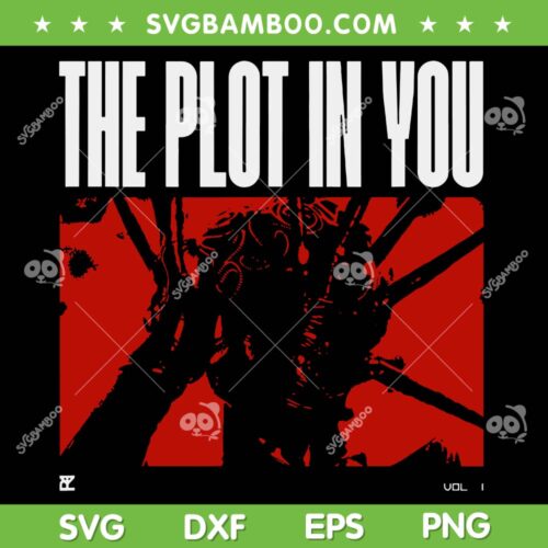 The Plot In You Vol 1 SVG PNG, Vol 1 Red Opaque 10 Vinyl SVG, American Rock Band DXF SVG PNG EPS