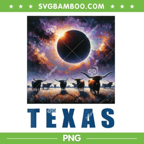 Total Solar Eclipse 2024 Texas PNG, Texas Buffalo PNG, 2024 Solar Eclipse Buffalo PNG
