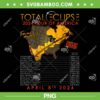 Total Solar Eclipse 2024 Tour Of America PNG, USA Total Solar Eclipse PNG, Eclipse Event 2024 PNG 