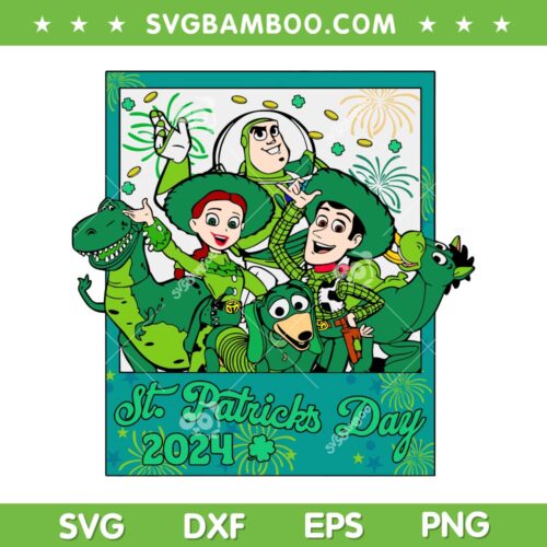 Toy Storys St Patrick's Day 2024 SVG PNG, Disney Patrick Day SVG, 2024 Toy Story DXF SVG PNG EPS