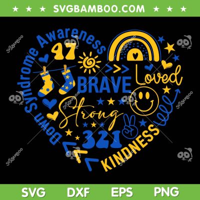 World Down Syndrome Day Awareness 321 SVG, Blue Yellow Heart 321 SVG, Awareness Day DXF SVG PNG EPS World Down Syndrome Day Awareness 321 SVG, Blue Yellow Heart 321 SVG, Awareness Day DXF SVG PNG EPS