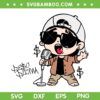 Cute Baby Peso Pluma SVG PNG, Baby Peso Pluma Singer SVG, Mexican Singer DXF SVG PNG EPS
