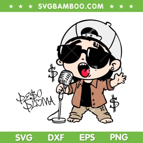 Cute Baby Peso Pluma SVG PNG, Baby Peso Pluma Singer SVG, Mexican Singer DXF SVG PNG EPS