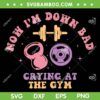Now I'm Down Bad SVG PNG, Crying At The Gym SVG, TTPD Album DXF SVG PNG EPS