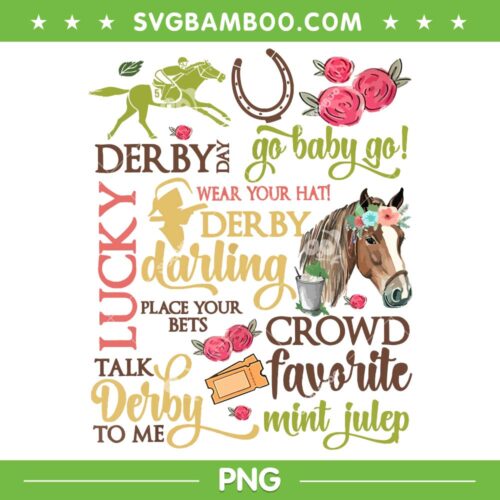 150th Horse Racing PNG, KY Derby Day PNG, Men Womens Talk Derby to Me PNG