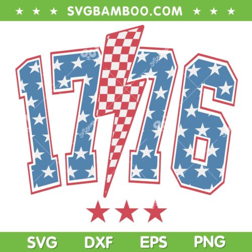 1776 4th Of July SVG PNG, 1776 American Flag SVG, US Flag July 4th DXF SVG PNG EPS