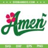 Amen Master Golf Tournament SVG PNG, Golfing Girl Flower SVG, Funny Masters Golf DXF SVG PNG EPS