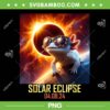 Axolotl Total Solar Eclipse 2024 PNG, Axolotl In Glasses PNG, Cute Axolotl With Sunglasses PNG