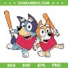 Bluey Baseball SVG PNG, Blue Dog Football Customizable SVG, Texas Rangers Baseball Team DXF SVG PNG EPS