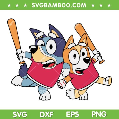 Bluey Baseball SVG PNG, Blue Dog Football Customizable SVG, Texas Rangers Baseball Team DXF SVG PNG EPS