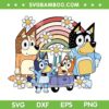 Bluey Dad Mom Family SVG PNG, Bluey Family SVG, Funny Bluey Dad And Mom DXF SVG PNG EPS