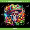 Cinco De Mayo Mexican Skull PNG, Skull Fiesta 5 De Mayo PNG, Sugar Skull Cinco De Mayo PNG
