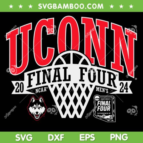 Connecticut Huskies Final Four 2024 SVG, March Madness Navy SVG, Uconn Final Four DXF SVG PNG EPS
