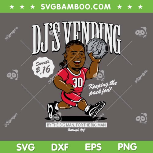 DJ's Vending SVG PNG, NC State Wolfpack DJs Vending SVG, Keeping The Pack Fed DXF SVG PNG EPS
