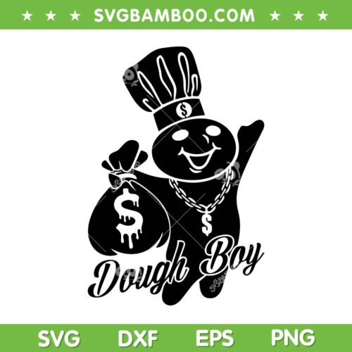 Dough Boy SVG PNG, Doughboy Rapper SVG, Dough Boy Money Bag DXF SVG PNG EPS