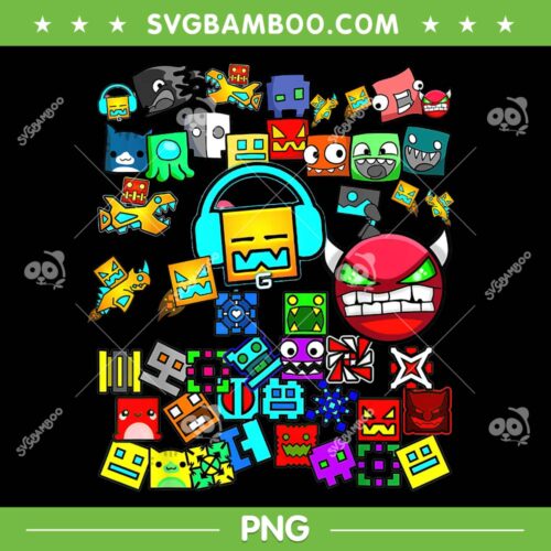 Eat Sleep Dash Repeat PNG, Birthday Classic Geometry PNG, Video Game Geometry PNG
