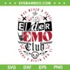 Elder Emo Club SVG PNG, It Was Never A Phase SVG, Skull Elder Emo DXF SVG PNG EPS Elder Emo Club SVG PNG, It Was Never A Phase SVG, Skull Elder Emo DXF SVG PNG EPS