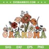 Flower Grandma SVG PNG, Grandma Floral SVG, Mothers Day DXF SVG PNG EPS Flower Grandma SVG PNG, Grandma Floral SVG, Mothers Day DXF SVG PNG EPS