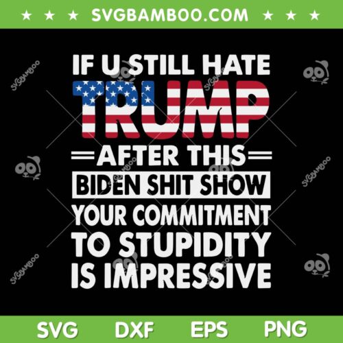 If U Still Hate Trump SVG PNG, After This Biden Shit Show SVG, Anti President Joe Biden DXF SVG PNG EPS