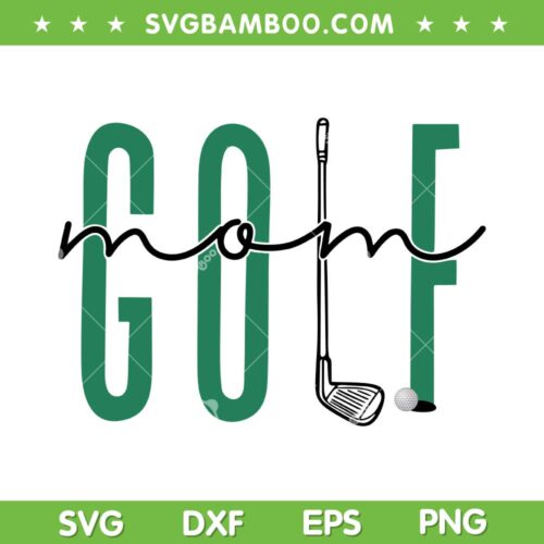 Golf Mom SVG PNG, Crewneck Mother's Day Master Golf SVG, Golf Mother DXF SVG PNG EPS