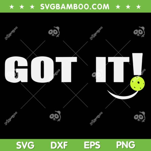 Got It Oops Yours SVG PNG, Funny Pickleball Lovers SVG, Sport Got It DXF SVG PNG EPS
