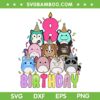 It's My 8th Birthday Squish Squad Mallow SVG, Squishmallow Squad Birthday SVG, Cute 8 Year Old Birthday DXF SVG PNG EPS