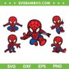 Kids Spider Man SVG PNG, Spider Man Chibi SVG, Cartoon Spiderman DXF SVG PNG EPS