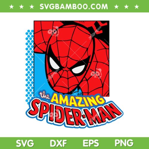 Marvel The Amazing Spider SVG PNG, Spider Man Superhero SVG, Marvel Spiderman DXF SVG PNG EPS