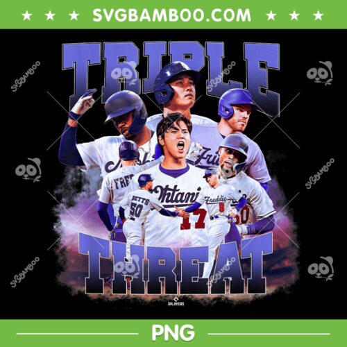 MLBPA Triple Threat PNG, Betts Freeman Ohtani PNG, Freeman And Ohtani PNG