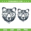 Mama Bear SVG PNG, Mama Bear Face SVG, Funny Mom Life DXF SVG PNG EPS 