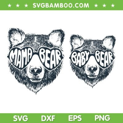 Mama Bear SVG PNG, Mama Bear Face SVG, Funny Mom Life DXF SVG PNG EPS Mama Bear SVG PNG, Mama Bear Face SVG, Funny Mom Life DXF SVG PNG EPS