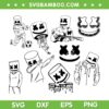 Marshmello SVG Bundle, Marshmello Logo SVG Bundle, Funny Marshmello Dabbing DXF SVG PNG EPS
