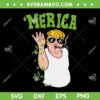 Merica Trump Bae Smoking SVG PNG, Trump Weed Cannabis SVG, Funny 420 Stoner Gift DXF SVG PNG EPS