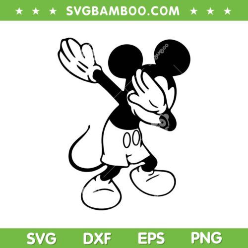 Mickey Dabbing SVG PNG, Disney Rock And Roll SVG, Mickey Mouse Dab DXF SVG PNG EPS