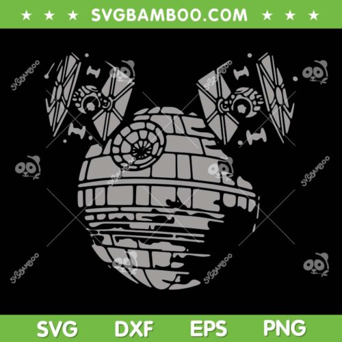 Mickey Death Star SVG PNG, Star Wars Mickey Mouse SVG, Disney Death Star DXF SVG PNG EPS