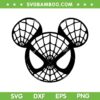 Mickey Mouse Spiderman SVG PNG, Halloween Spiderman Mouse SVG, Mickey Head Spiderman DXF SVG PNG EPS Mickey Mouse Spiderman SVG PNG, Halloween Spiderman Mouse SVG, Mickey Head Spiderman DXF SVG PNG EPS