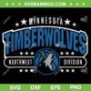 Minnesota Timberwolves Arched Northwest Division SVG, Minnesota Basketball SVG, NBA Basketball Team DXF SVG PNG EPS