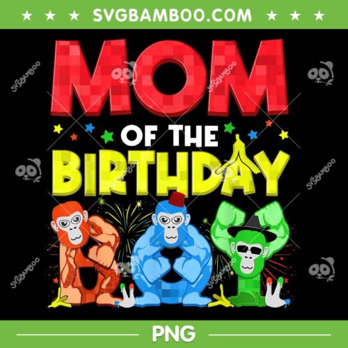 Mom And Dad Birthday Boy Gorilla Tag PNG, Monke Game Birthday Boy PNG, Mom Of The Birthday PNG