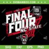 Nc State Final Four 2024 SVG PNG, North Carolina State Basketball SVG, 2024 NCAA Mens Final Four DXF SVG PNG EPS