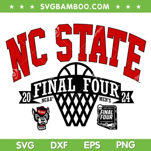 Nc State Final Four SVG PNG, NCAA Men's Final Four SVG, NCAA Mens Basketball Tournament DXF SVG PNG EPS