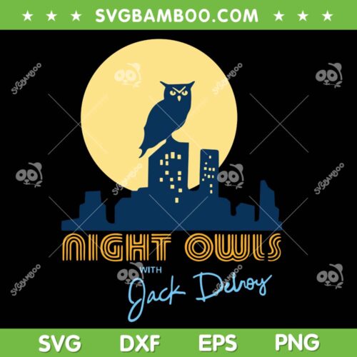Night Owls With Jack Delroy SVG PNG, Night Owls SVG, 70s Talk Show DXF SVG PNG EPS